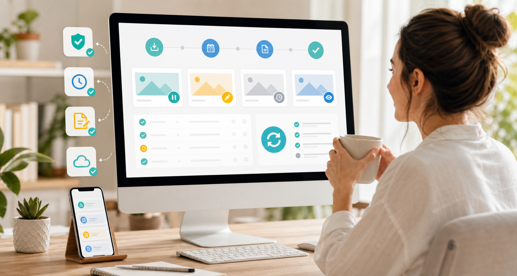 Automatyzacja WordPress z harmonogramem, kolejką i statusami w SyndiScribe AI