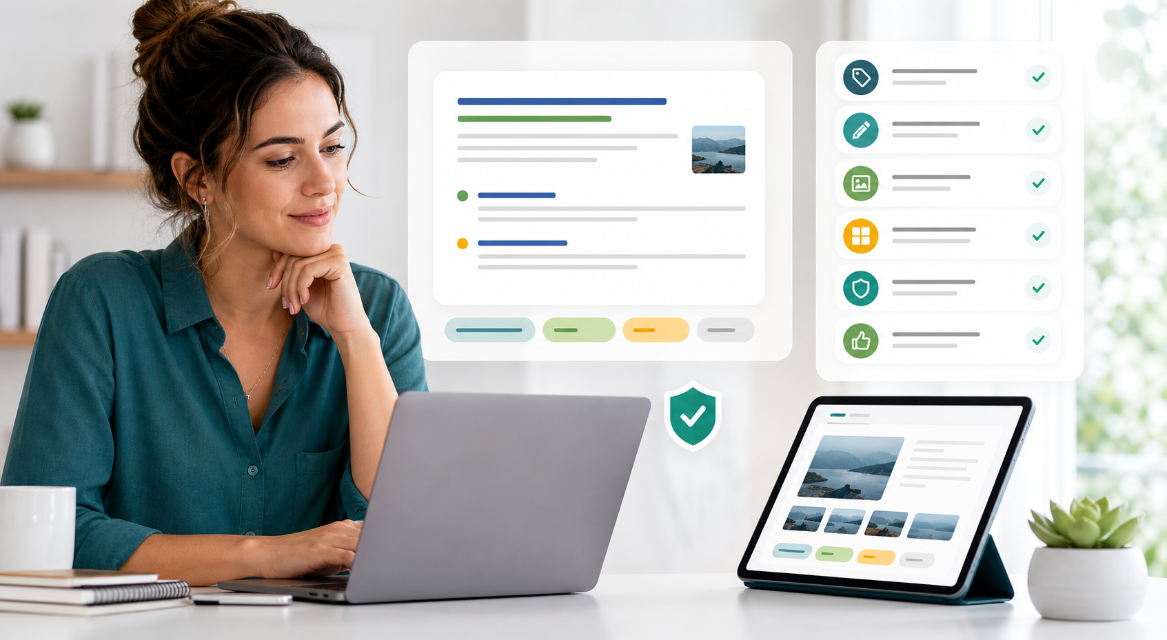 SEO WordPress w SyndiScribe AI: tytuł, opis, obraz i kontrola jakości
