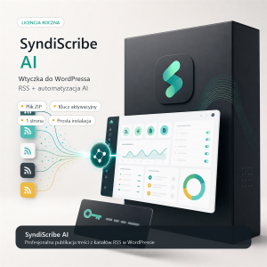 SyndiScribe AI - licencja roczna wtyczki do WordPressa, RSS i automatyzacja AI